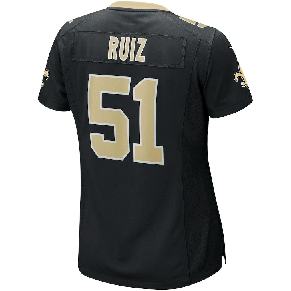 Cesar Ruiz New Orleans Saints Women's Game Jersey Black