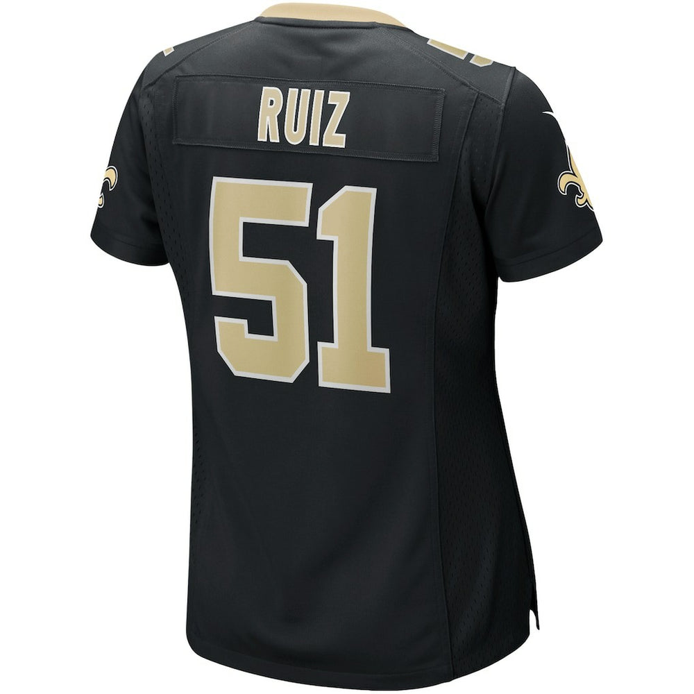 Cesar Ruiz New Orleans Saints Women's Game Jersey Black