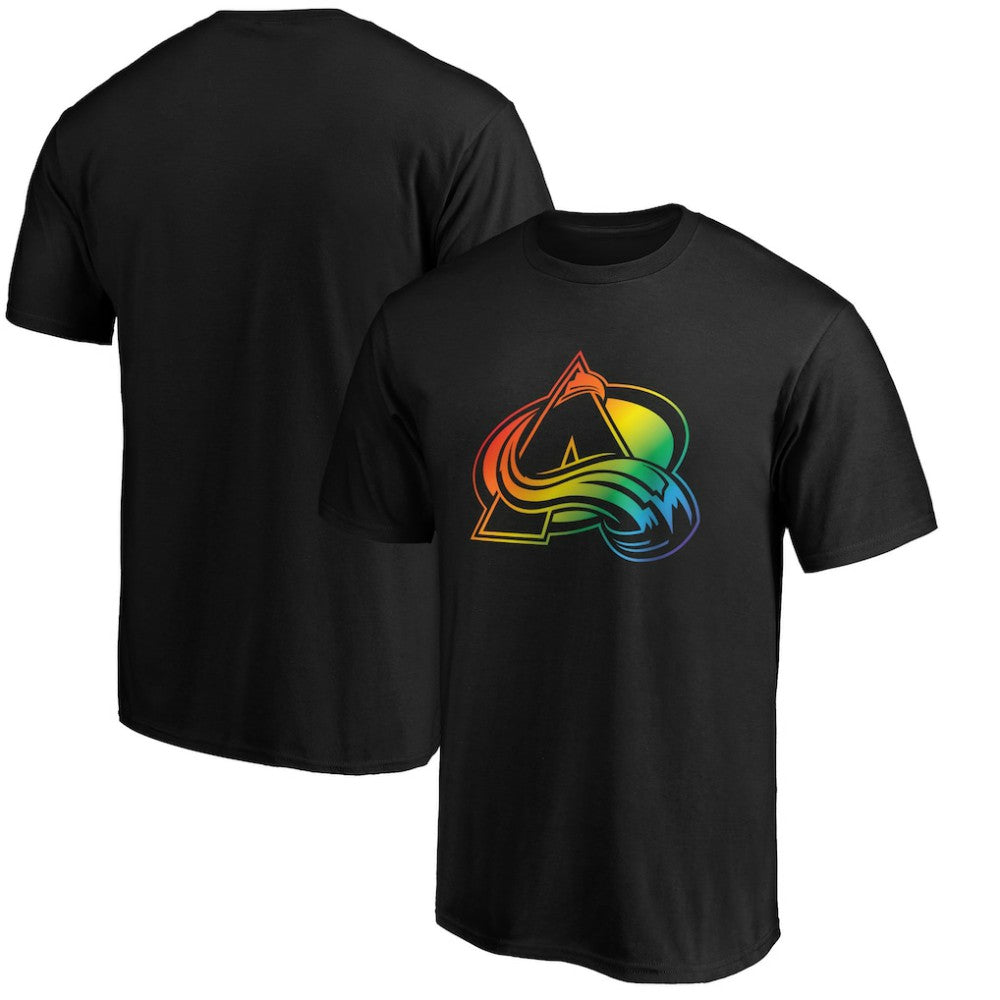 NHL Colorado Avalanche Team Pride Logo T-Shirt - Black