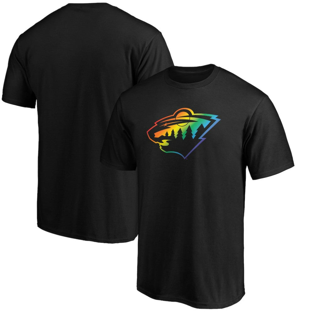 NHL Minnesota Wild Team Pride Logo T-Shirt - Black
