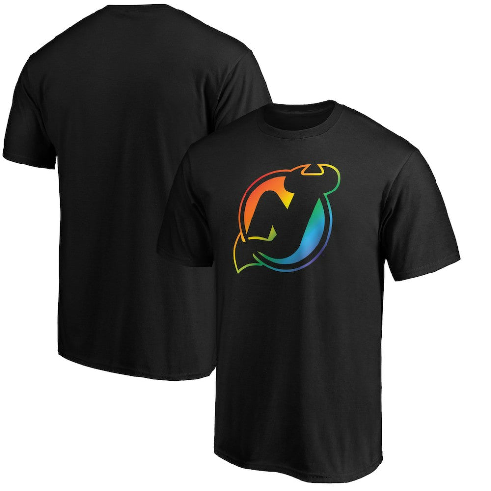 NHL New Jersey Devils Team Pride Logo T-Shirt - Black