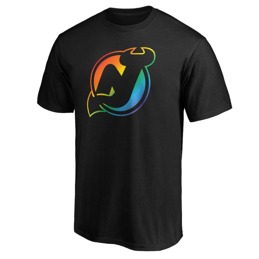 NHL New Jersey Devils Team Pride Logo T-Shirt - Black