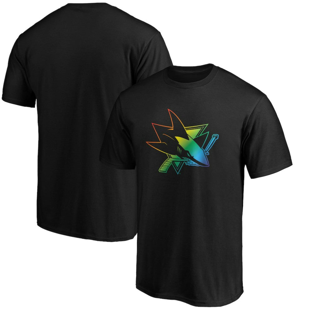 NHL San Jose Sharks Team Pride Logo T-Shirt - Black