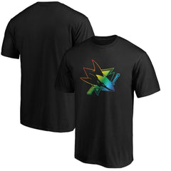 NHL San Jose Sharks Team Pride Logo T-Shirt - Black