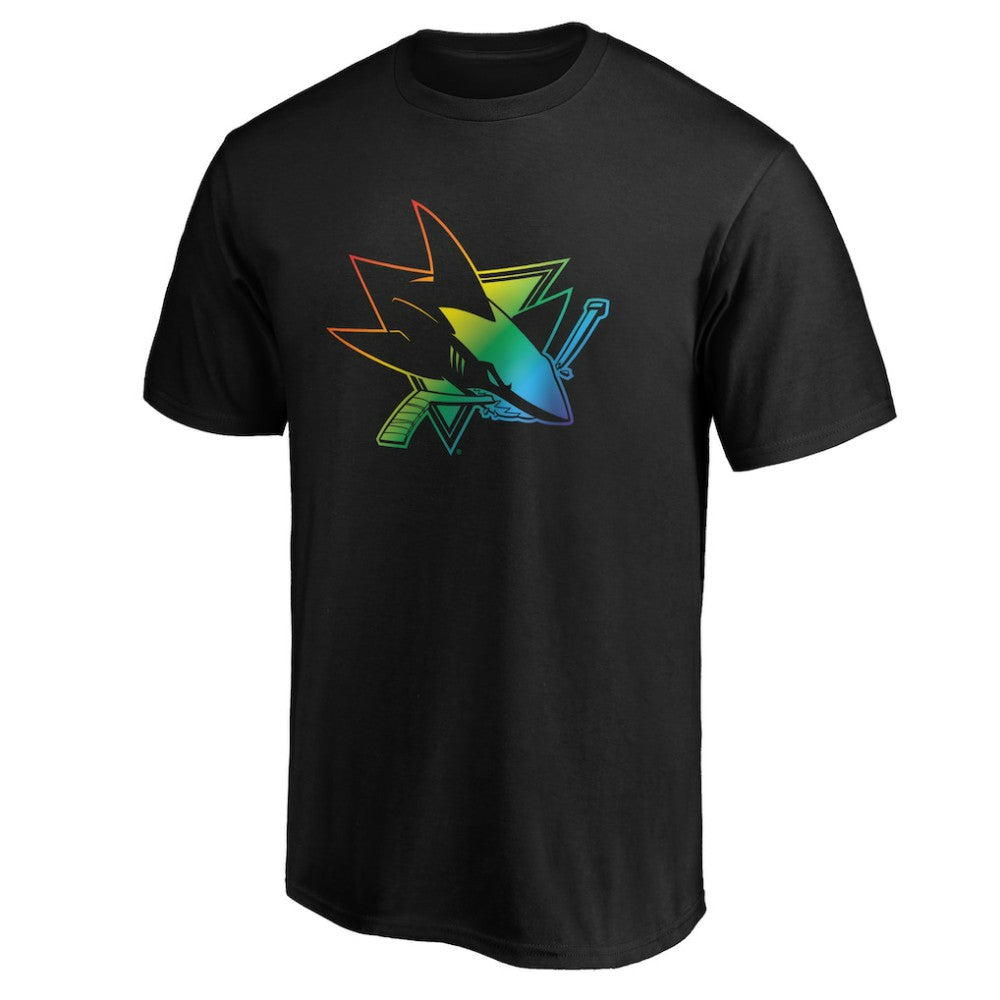 NHL San Jose Sharks Team Pride Logo T-Shirt - Black