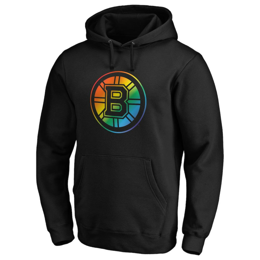 NHL Boston Bruins Team Pride Logo Pullover Hoodie - Black