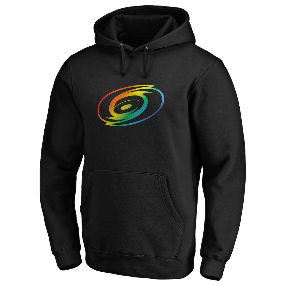 NHL Carolina Hurricanes Team Pride Logo Pullover Hoodie - Black