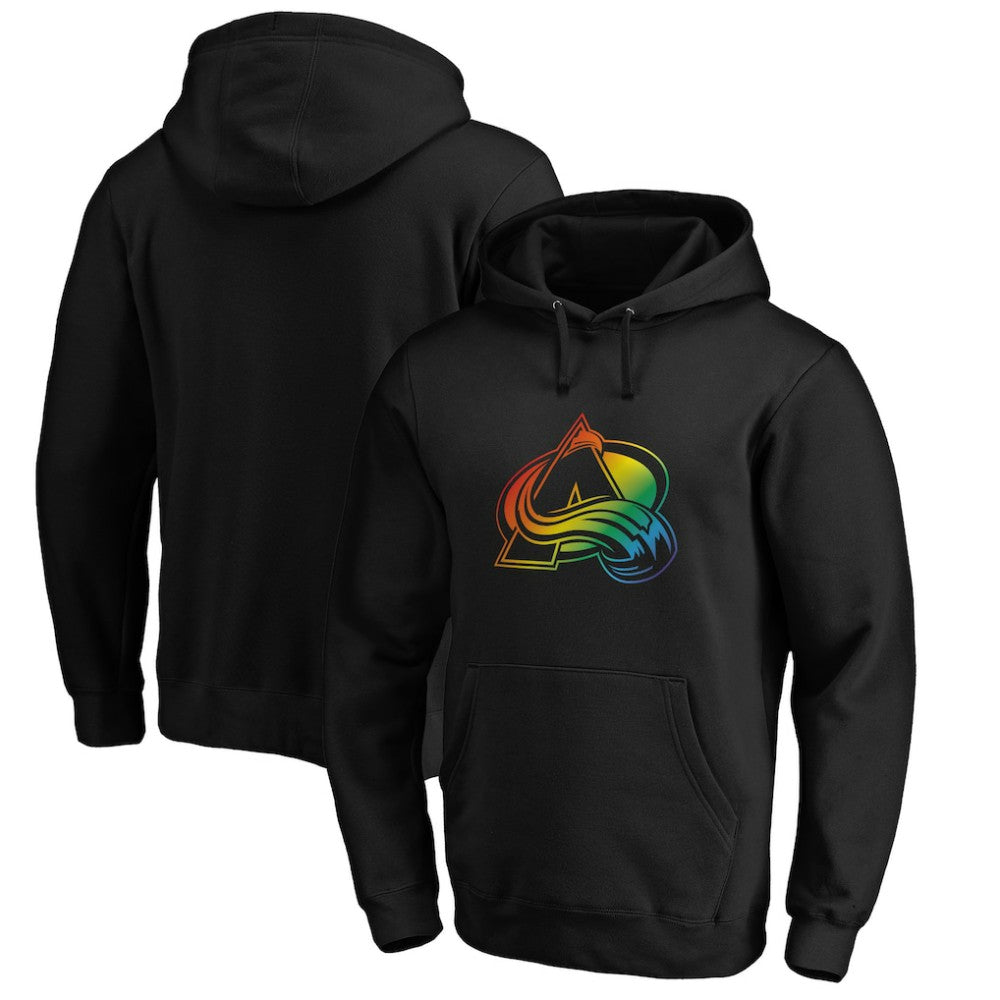 NHL Colorado Avalanche Team Pride Logo Pullover Hoodie - Black