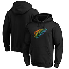 NHL Detroit Red Wings Team Pride Logo Pullover Hoodie - Black