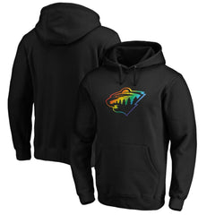 NHL Minnesota Wild Team Pride Logo Pullover Hoodie - Black