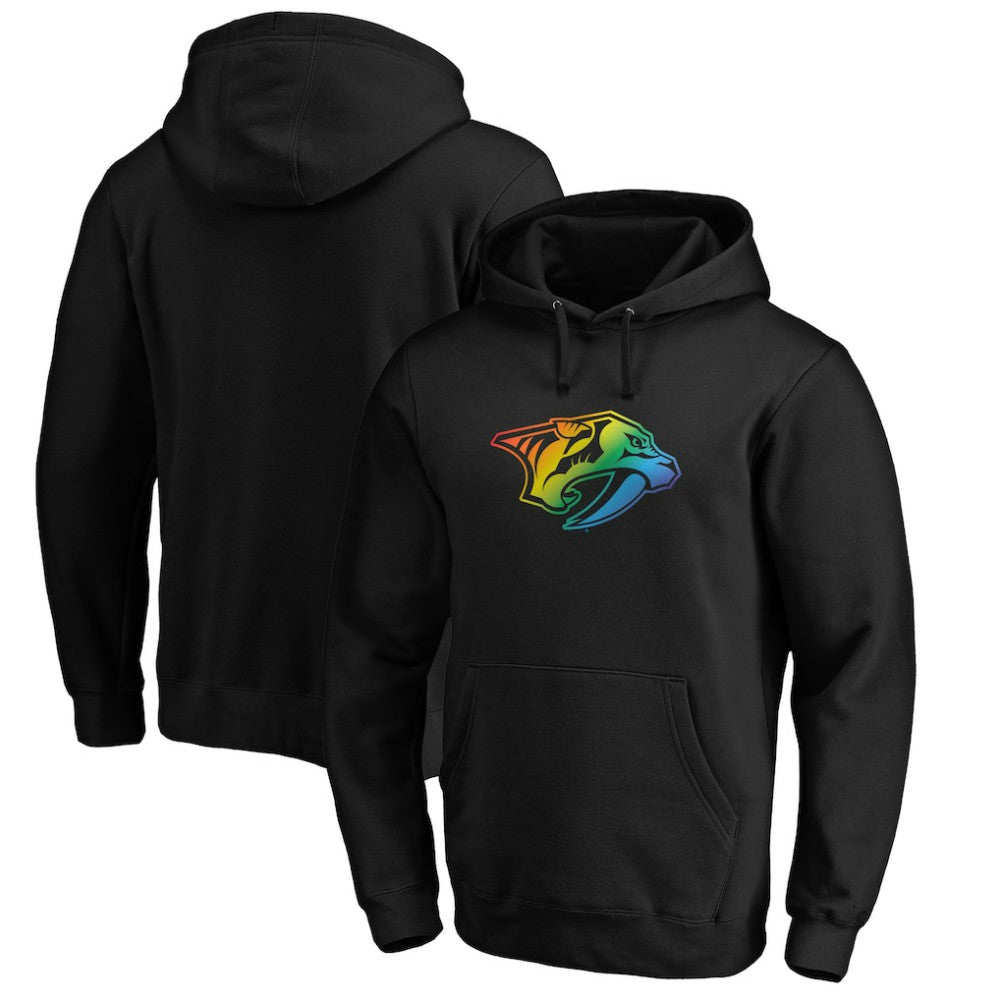 NHL Nashville Predators Team Pride Logo Pullover Hoodie - Black