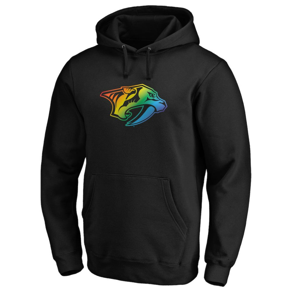NHL Nashville Predators Team Pride Logo Pullover Hoodie - Black