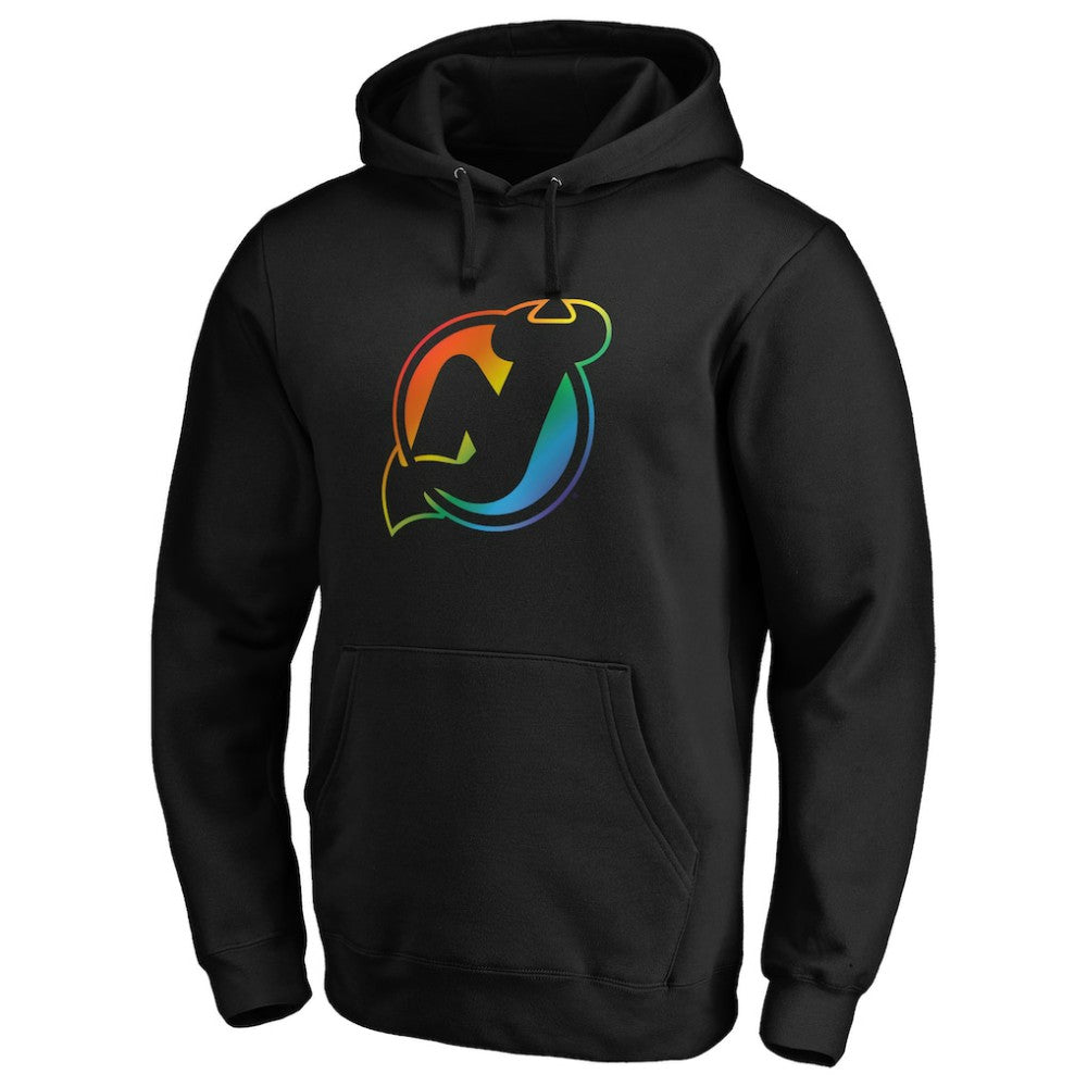NHL New Jersey Devils Team Pride Logo Pullover Hoodie - Black