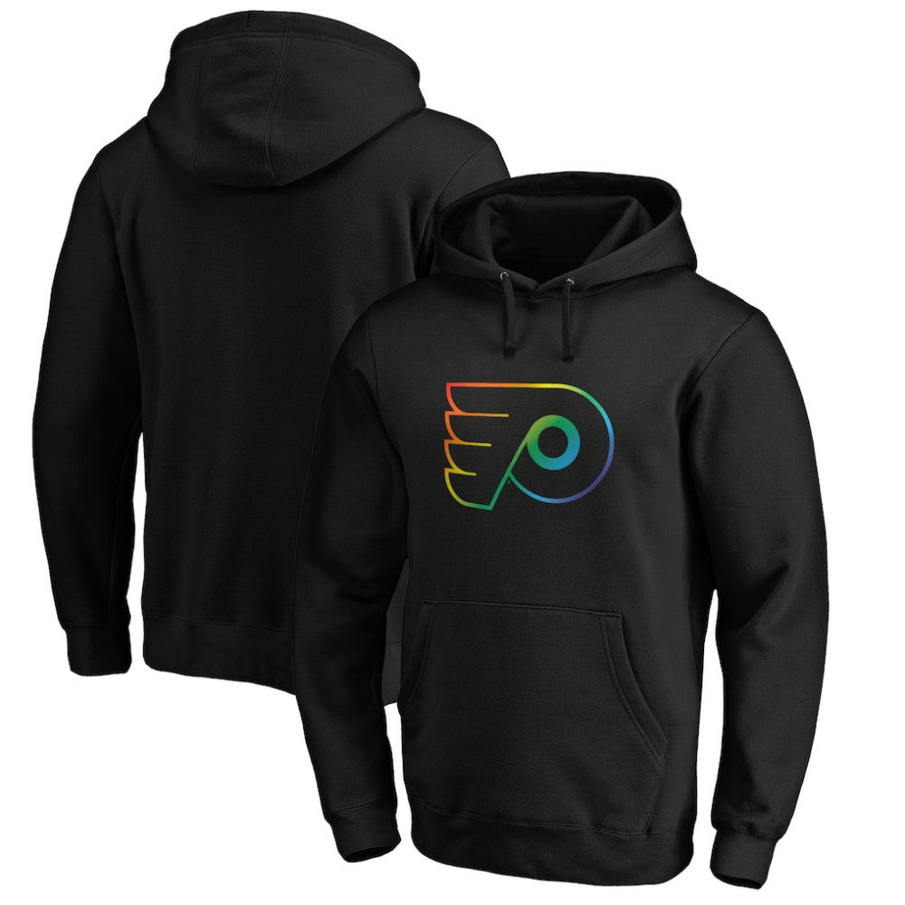 NHL Philadelphia Flyers Team Pride Logo Pullover Hoodie - Black