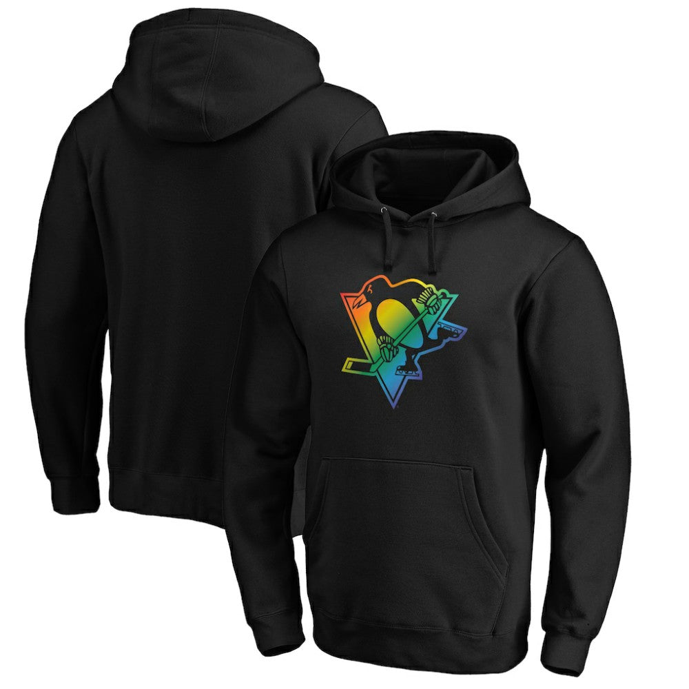 NHL Pittsburgh Penguins Team Pride Logo Pullover Hoodie - Black
