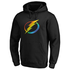 NHL Tampa Bay Lightning Team Pride Logo Pullover Hoodie - Black