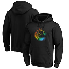 NHL Vancouver Canucks Team Pride Logo Pullover Hoodie - Black