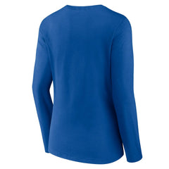 Los Angeles Rams Women's Plus Size Primary Logo Long Sleeve Scoop Neck T-Shirt Royal