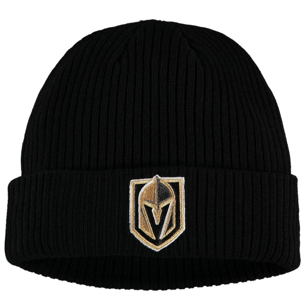 NHL Vegas Golden Knights Fanatics Core Primary Logo Cuffed Knit Hat - Black