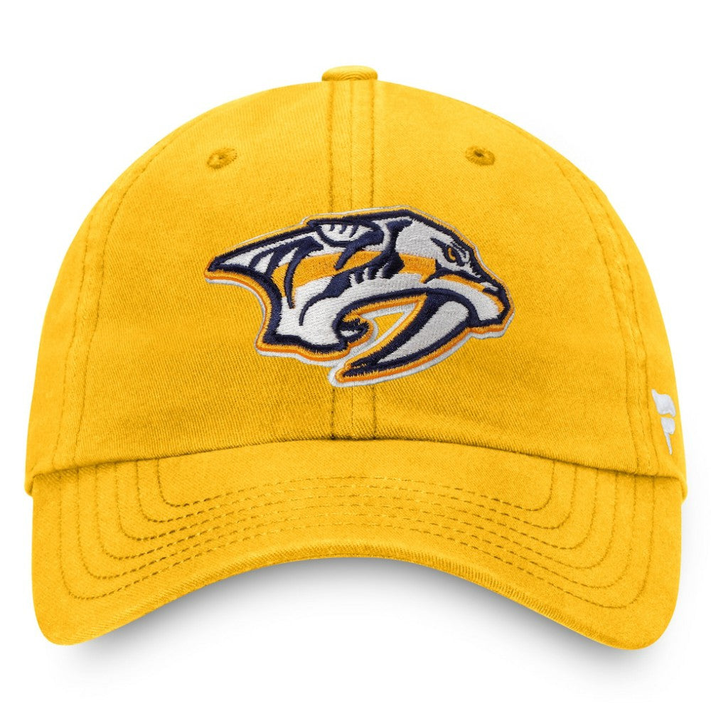 NHL Nashville Predators Fanatics Core Primary Logo Adjustable Hat - Gold