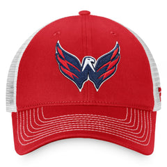 NHL Washington Capitals Fanatics Core Primary Logo Trucker Adjustable Hat - Red/White