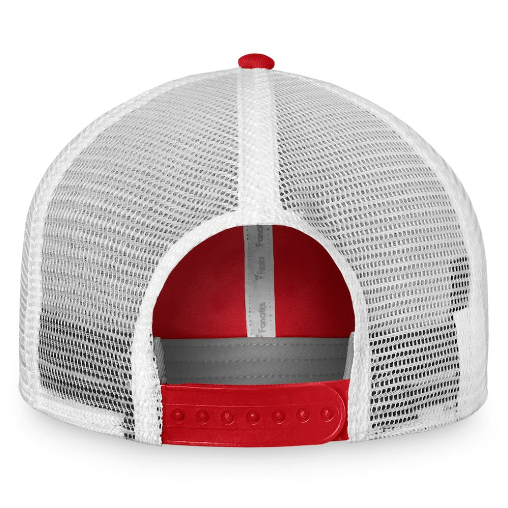 NHL Washington Capitals Fanatics Core Primary Logo Trucker Adjustable Hat - Red/White