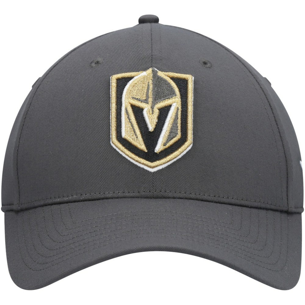NHL Vegas Golden Knights Fanatics Logo Core Adjustable Hat - Charcoal