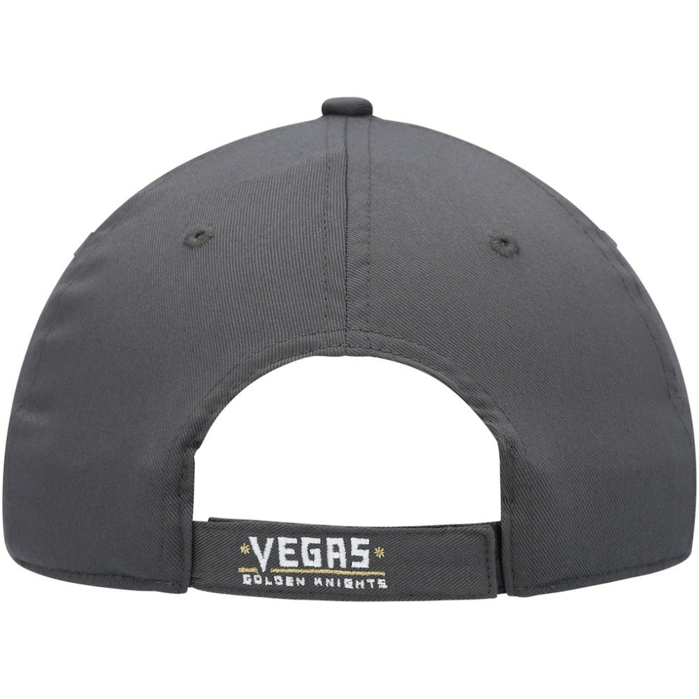 NHL Vegas Golden Knights Fanatics Logo Core Adjustable Hat - Charcoal
