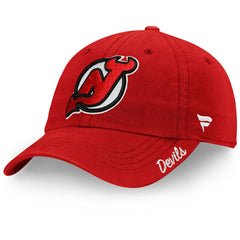 NHL New Jersey Devils Fanatics Women's Core Primary Logo Adjustable Hat - Red