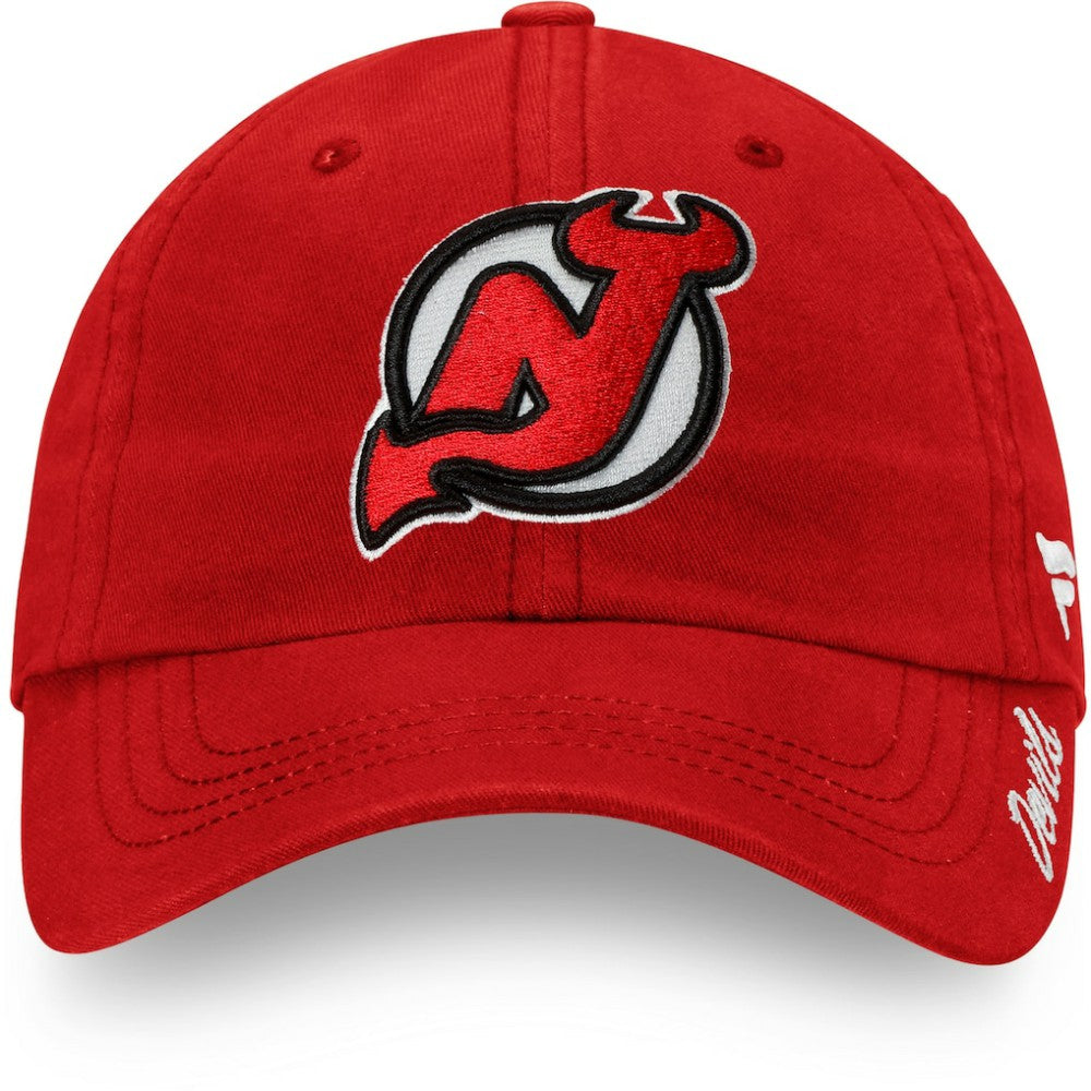 NHL New Jersey Devils Fanatics Women's Core Primary Logo Adjustable Hat - Red