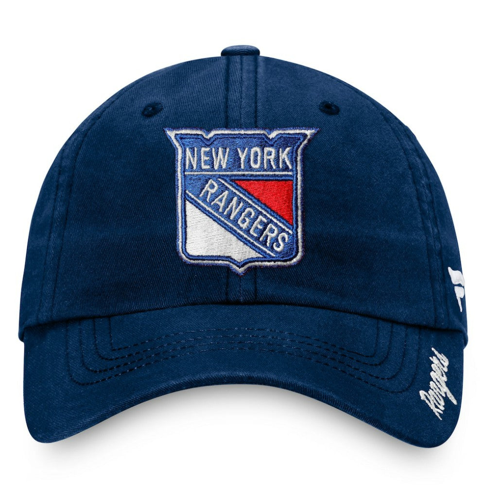 NHL New York Rangers Fanatics Women's Primary Logo Adjustable Hat - Navy
