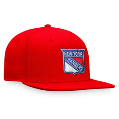 NHL New York Rangers Fanatics Core Primary Logo Fitted Hat - Red