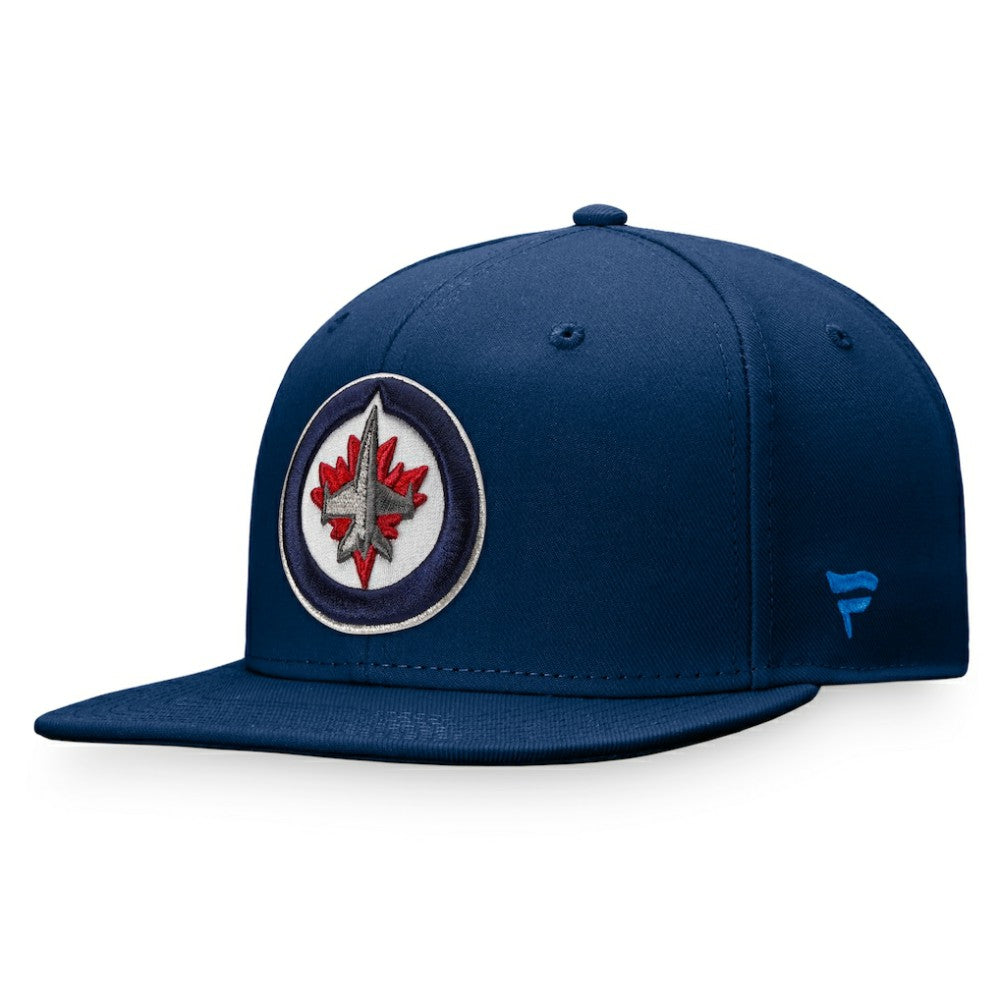 NHL Winnipeg Jets Fanatics Core Primary Logo Fitted Hat - Navy