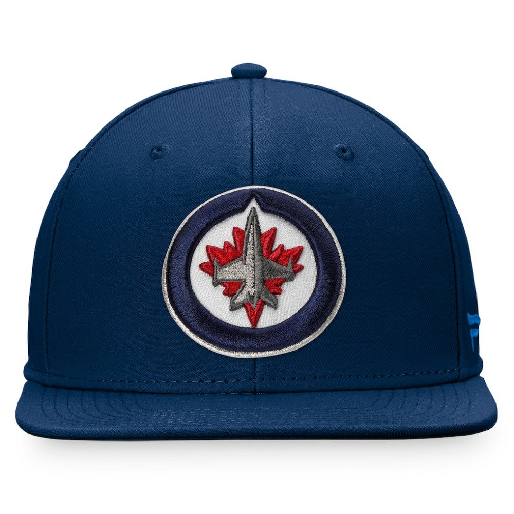 NHL Winnipeg Jets Fanatics Core Primary Logo Fitted Hat - Navy