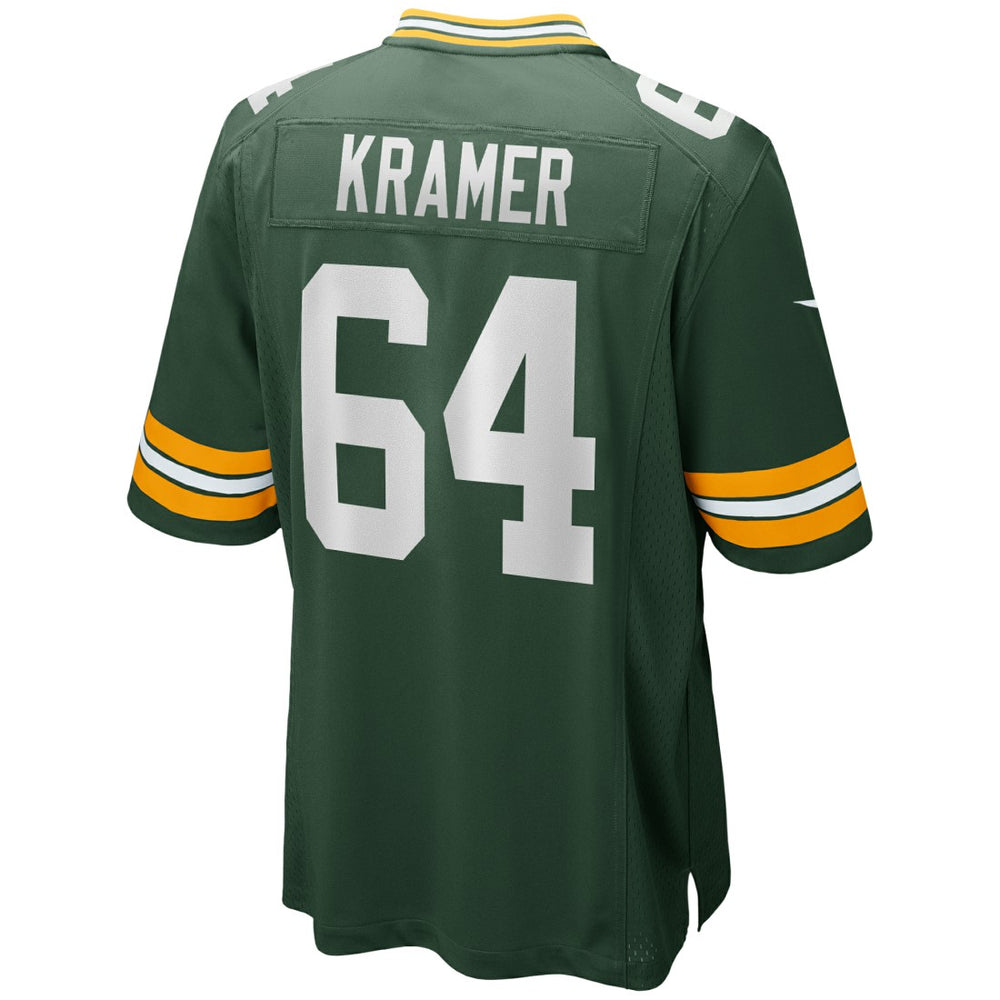 Jerry Kramer Green Bay Packers Game Retired Player Jersey Green