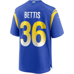 Jerome Bettis Los Angeles Rams Game Retired Player Jersey Royal