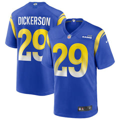 Eric Dickerson Los Angeles Rams Game Retired Player Jersey Royal