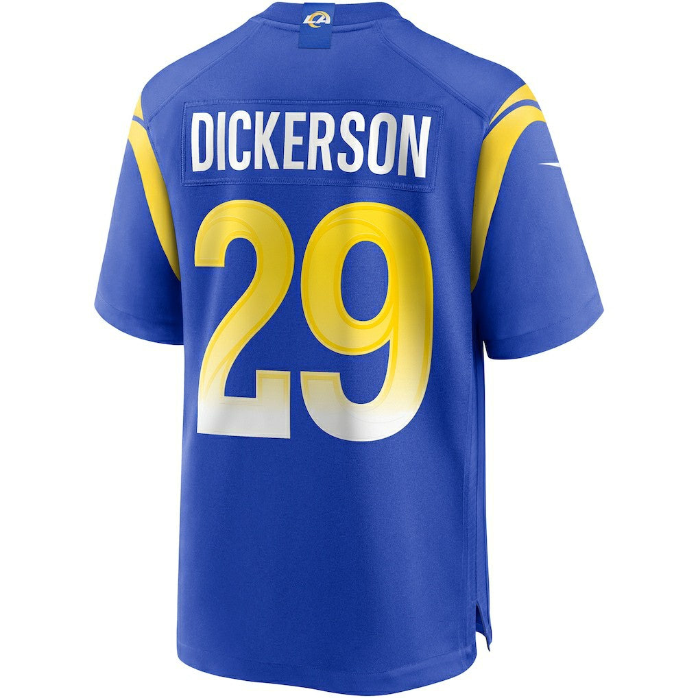 Eric Dickerson Los Angeles Rams Game Retired Player Jersey Royal