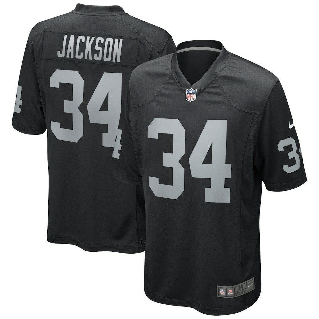 Bo Jackson Las Vegas Raiders Game Retired Player Jersey Black