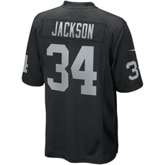 Bo Jackson Las Vegas Raiders Game Retired Player Jersey Black