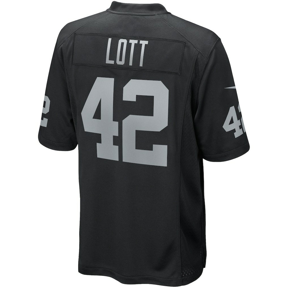 Ronnie Lott Las Vegas Raiders Game Retired Player Jersey Black