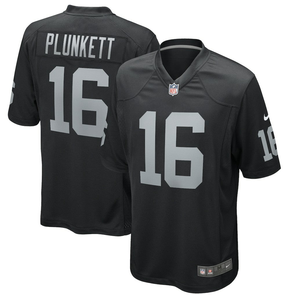 Jim Plunkett Las Vegas Raiders Game Retired Player Jersey Black