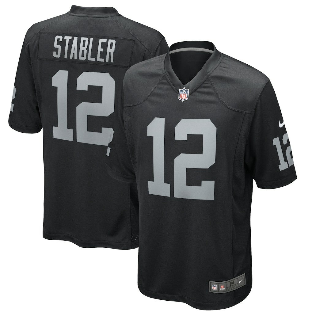 Ken Stabler Las Vegas Raiders Game Retired Player Jersey Black