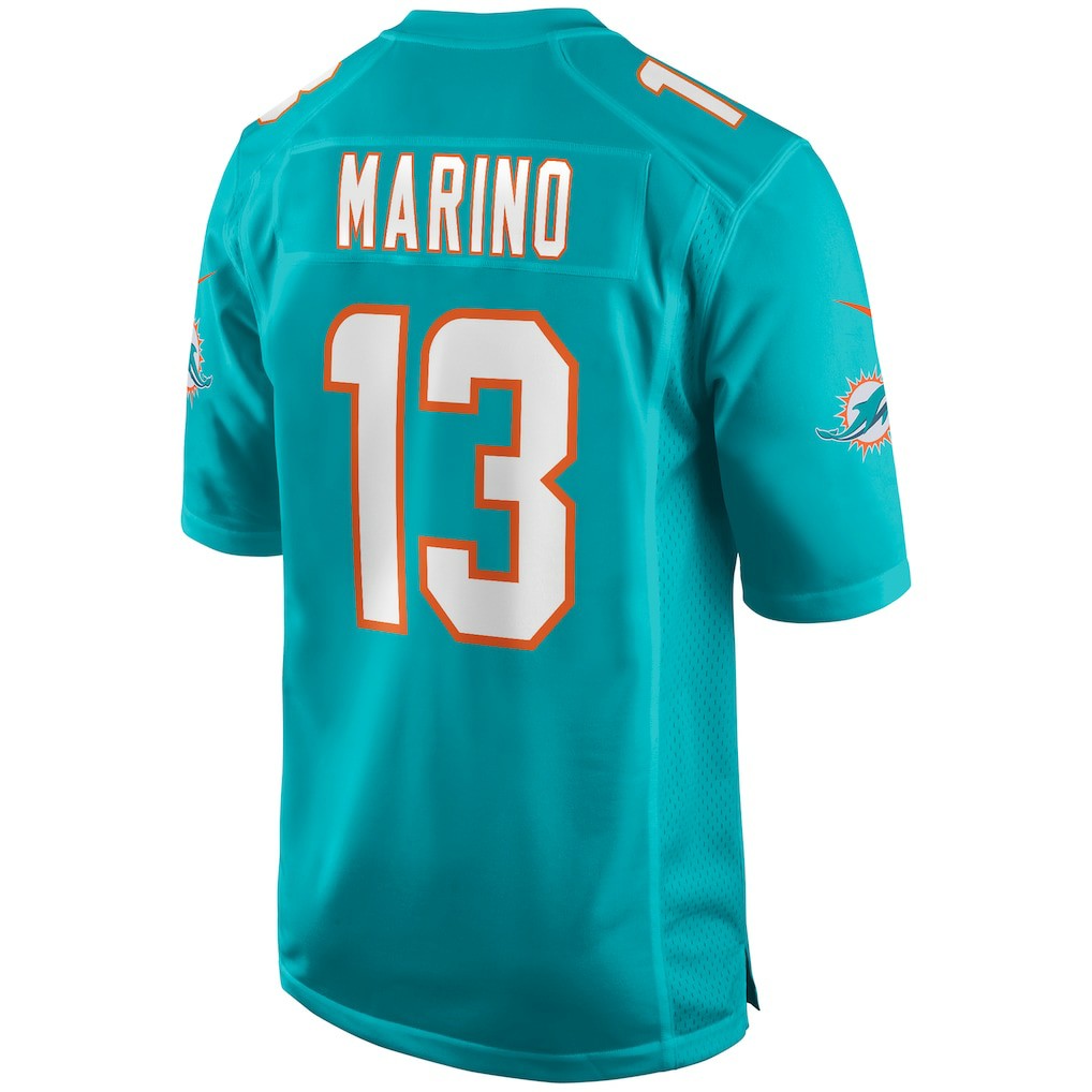 Dan Marino Miami Dolphins Game Retired Player Jersey Aqua