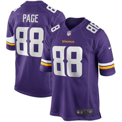 NFL Alan Page Minnesota Vikings Game Retired Player Jersey - Purple