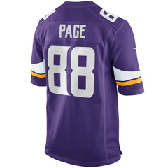 NFL Alan Page Minnesota Vikings Game Retired Player Jersey - Purple