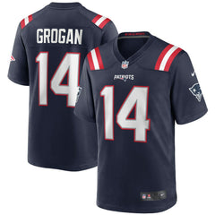 NFL Steve Grogan New England Patriots Game Retired Player Jersey - Navy