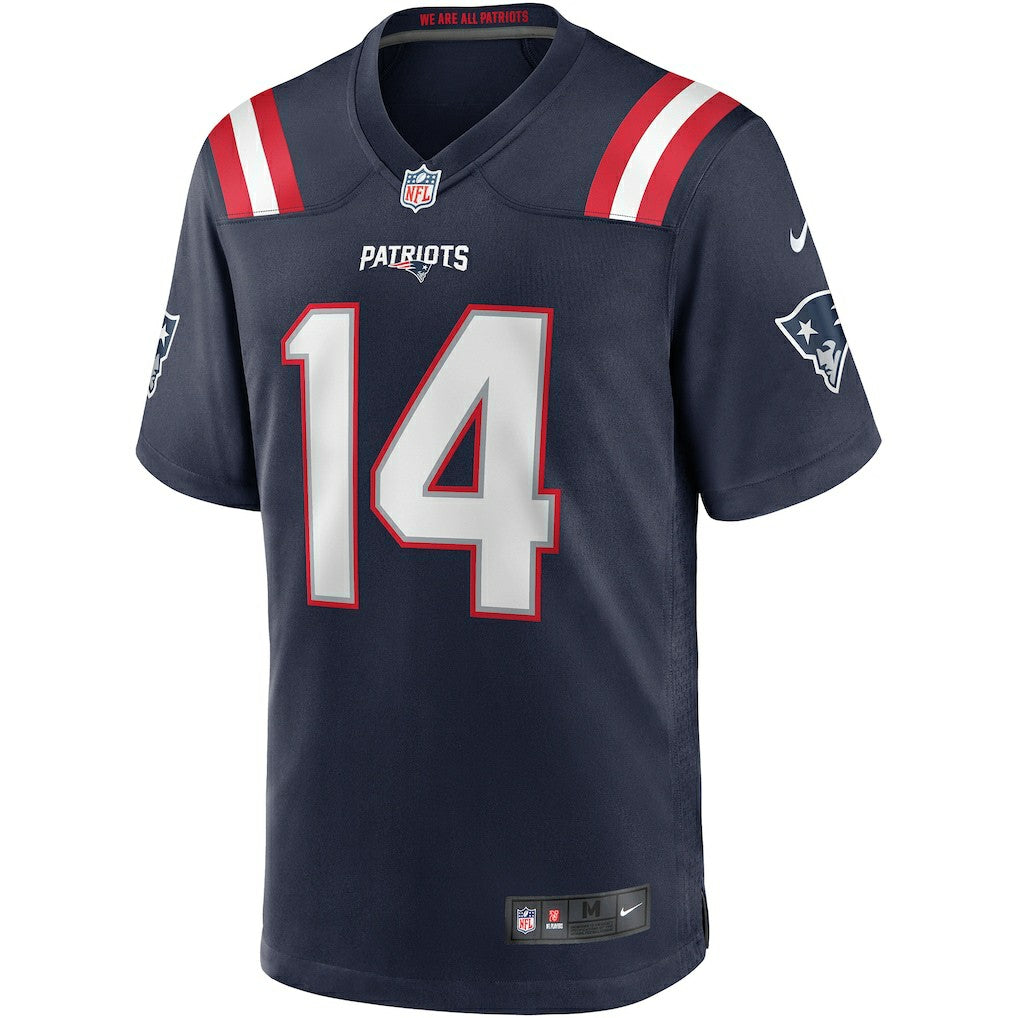 NFL Steve Grogan New England Patriots Game Retired Player Jersey - Navy