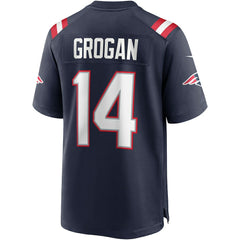 NFL Steve Grogan New England Patriots Game Retired Player Jersey - Navy