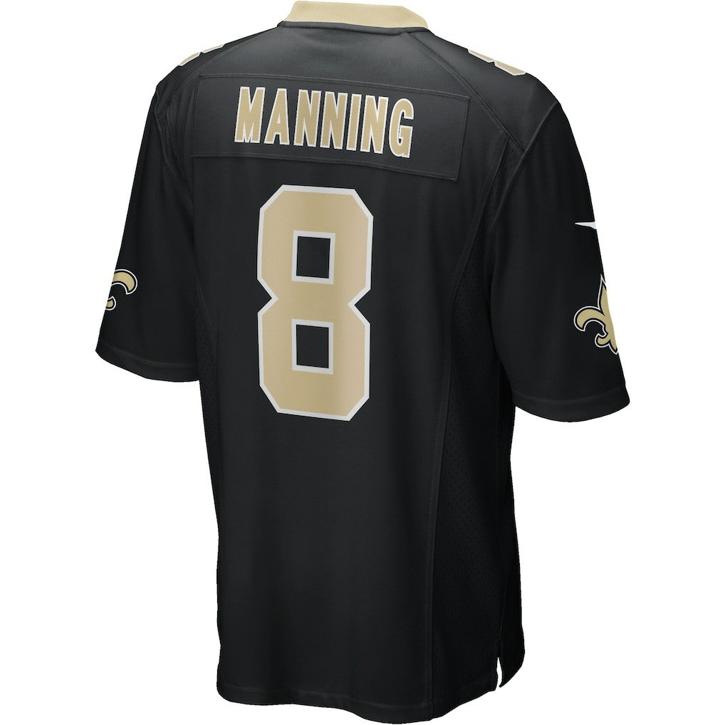 Archie Manning New Orleans Saints Game Retired Player Jersey Black